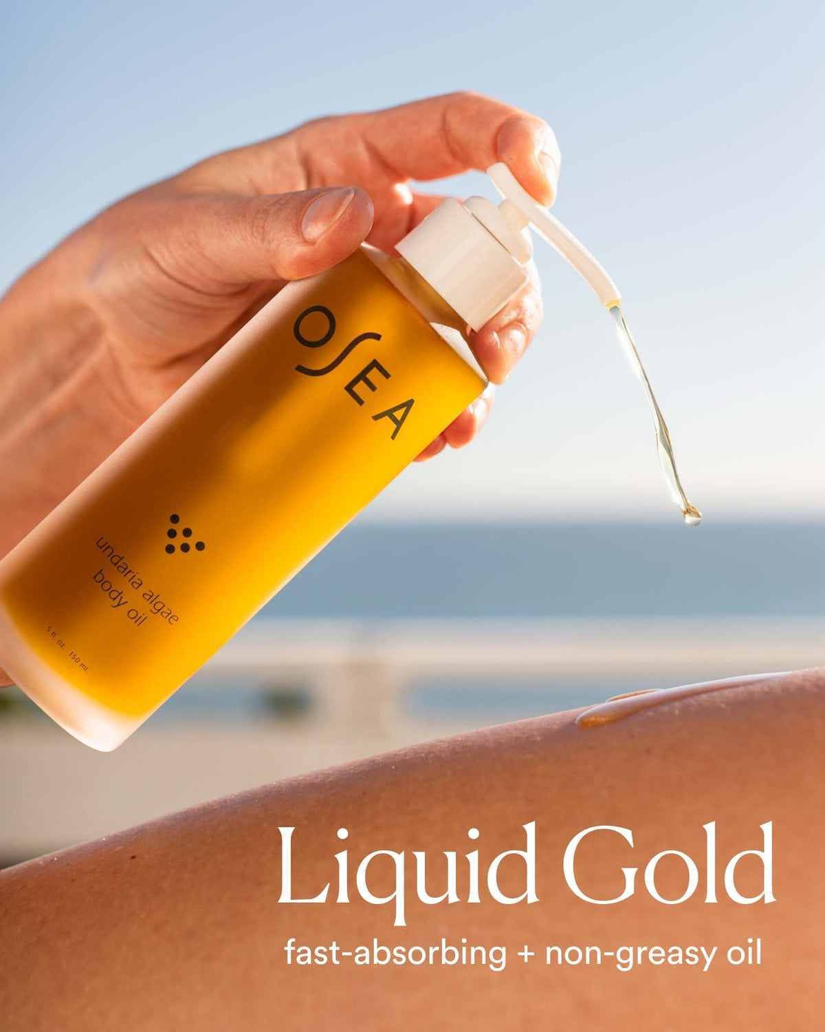 OSEA Undaria Algae Body Oil 5 oz – Visibly Firming, Deeply Moisturizing, Instantly Improve Elasticity, Clean Lightweight Non-Greasy Hydration, Vegan & Cruelty-Free Seaweed Skincare K18